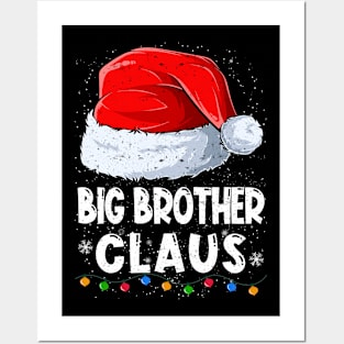 Big Brother Claus Christmas Santa Family Matching Pajama Posters and Art